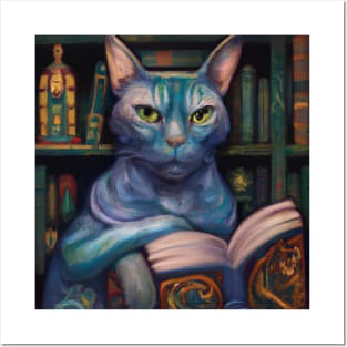 Blue Cat is an Antiquarian Posters and Art